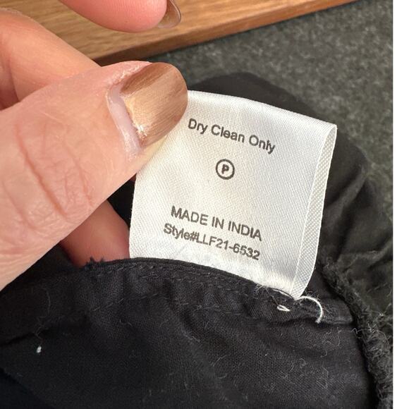 Love the Label Black Black Poplin Ruffled Tiered Deep-V Maxi Dress, Size S, NWOT - Picture 9 of 10